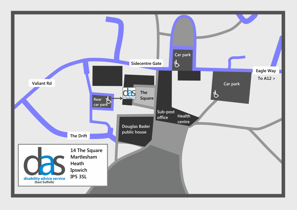 Map to DAS office